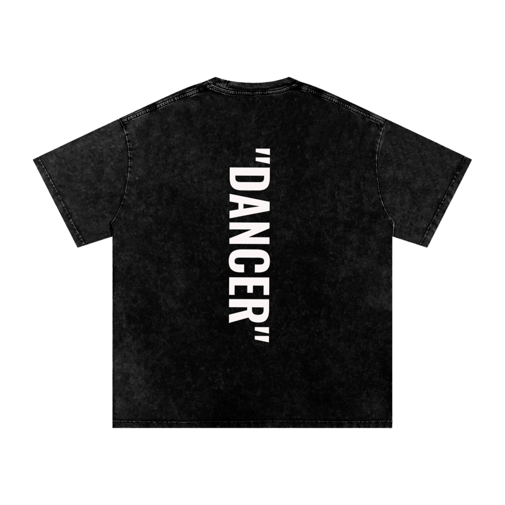 Snow Washed Oversized Cotton T-Shirt