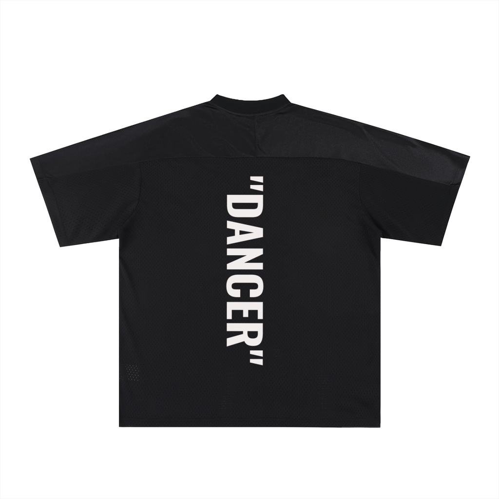 Oversized Mesh V-Neck Fußballtrikot
